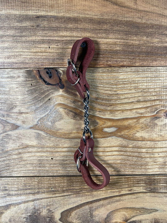 Latigo Leather Single Chain Curb