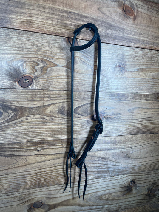 Cheaney Slide Knot Black Headstall