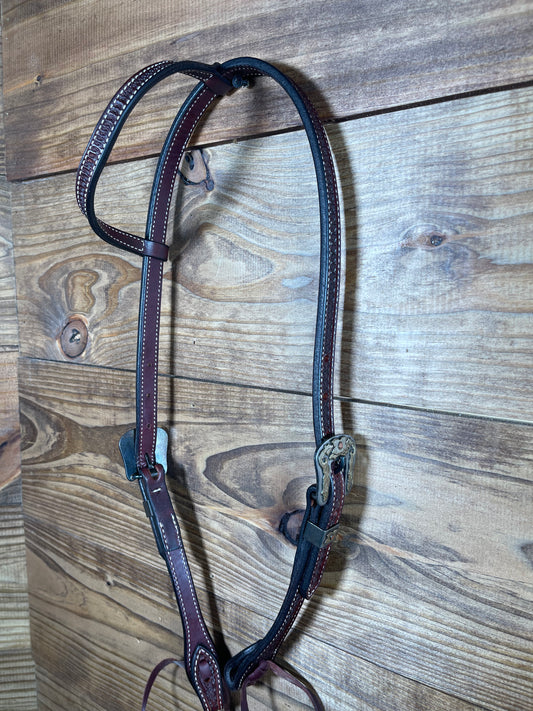 5/8" Single-Ear Rosewood Spider Headstall